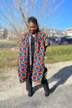 Load image into Gallery viewer, African Print Ankara Kimono One Size Dress - Kiekie Kimono 2.0 (007) 100% Cotton