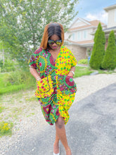 Load image into Gallery viewer, Rolly Babe Ankara Dress Yellow