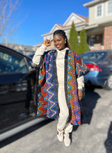 Load image into Gallery viewer, African Print Ankara Kimono One Size Dress - Kiekie Kimono 2.0 (011)