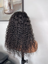 Load image into Gallery viewer, Water Wave Headband Wig 100% Human Hair Wig 180% Density Glueless Natural Black