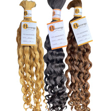 Load image into Gallery viewer, Italian Curl Bulk Hair Extensions for Braiding 100% Human Hair 100g