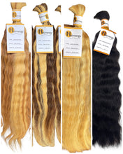 Load image into Gallery viewer, Wet and Wave Braid Hair Bulk 100% Human Hair Extensions Bulk for Braiding 100g