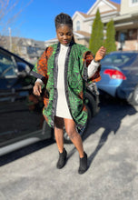 Load image into Gallery viewer, African Print Ankara Kimono One Size Dress - Kiekie Kimono (016)