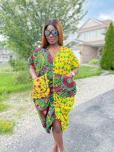 Load image into Gallery viewer, Rolly Babe Ankara Dress Yellow