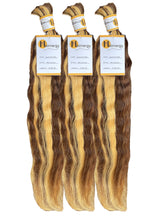 Load image into Gallery viewer, Wet and Wave Braid Hair Bulk 100% Human Hair Extensions Bulk for Braiding 100g