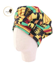 Load image into Gallery viewer, Kids Satin Hair Bonnet Sleep Cap with elastic and extra long tie band