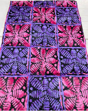 Load image into Gallery viewer, Adire brocade tie dye adire fabric sold by yard, kampala fabric for craft sewing 006