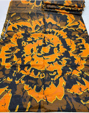 Load image into Gallery viewer, Adire brocade tie dye adire fabric sold by yard, kampala fabric for craft sewing 011