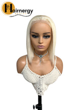 Load image into Gallery viewer, Blonde Wear & Go Glueless Straight Bob Wigs 180% Density 4×6 Transparent Lace Closure Wig Human Hair