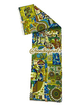 Load image into Gallery viewer, Polyester/Cotton African Print/Ankara fabric 001