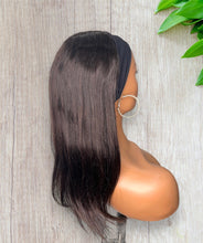 Load image into Gallery viewer, Straight Headband Wig 100% Human Hair Wig 180% Density Glueless Natural Black