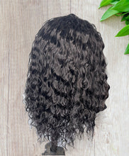 Load image into Gallery viewer, Water Wave Headband Wig 100% Human Hair Wig 180% Density Glueless Natural Black
