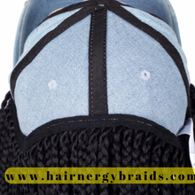 Load image into Gallery viewer, Braided Hat Wig | Summer Hat | Baseball Hat Braid Cap - Camo Baseball Hat | C15 Braids