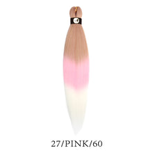 Load image into Gallery viewer, Hairnergy Braids Pre-Stretched 56'' Braiding Hair Extensions Ombre (color 27/Pink/60)