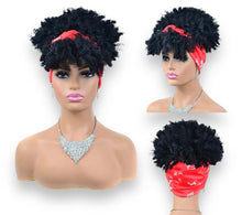 Load image into Gallery viewer, Afro Curly Headband Afro Fluffy Wig. Style 1
