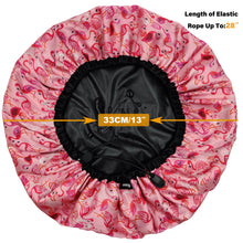 Load image into Gallery viewer, Flamingo Large Sleep Cap,  Lined Bonnet
