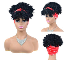 Load image into Gallery viewer, Afro Curly Headband Afro Fluffy Wig. Style 1
