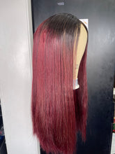 Load image into Gallery viewer, Bone Straight 42x6 Transparent Lace Closure Glueless Wigs 230% Density 100% Human Hair 1/99j
