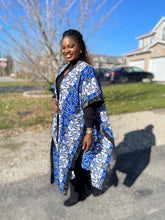 Load image into Gallery viewer, African Print Ankara Kimono One Size Dress - Kiekie Kimono 2.0 (006) 100% Cotton
