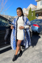 Load image into Gallery viewer, African Print Ankara Kimono One Size Dress - Kiekie Kimono 2.0 (006) 100% Cotton
