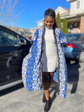 Load image into Gallery viewer, African Print Ankara Kimono One Size Dress - Kiekie Kimono 2.0 (006) 100% Cotton
