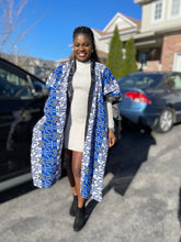 Load image into Gallery viewer, African Print Ankara Kimono One Size Dress - Kiekie Kimono 2.0 (006) 100% Cotton
