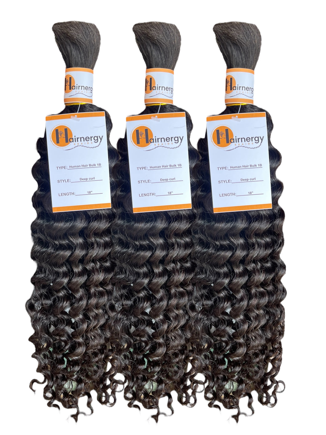 Deep Curl Bulk Hair Extensions for Braiding 100% Human Hair 100g