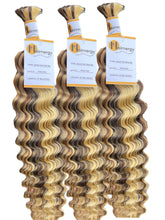 Load image into Gallery viewer, Deep Wave Bulk Hair Extensions for Braiding 100% Human Hair 50g
