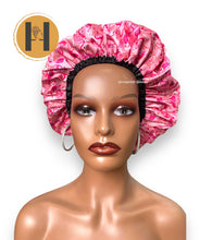 Load image into Gallery viewer, Flamingo Large Sleep Cap,  Lined Bonnet

