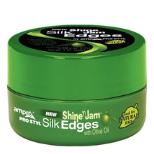 Load image into Gallery viewer, AMPRO Shine 'n Jam Silk Edges [Olive Oil]
