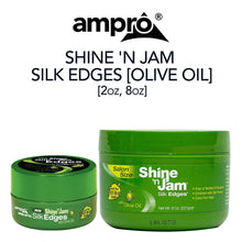 Load image into Gallery viewer, AMPRO Shine 'n Jam Silk Edges [Olive Oil]
