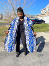 Load image into Gallery viewer, African Print Ankara Kimono One Size Dress - Kiekie Kimono 2.0 (006) 100% Cotton

