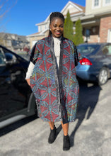 Load image into Gallery viewer, African Print Ankara Kimono One Size Dress - Kiekie Kimono (014)
