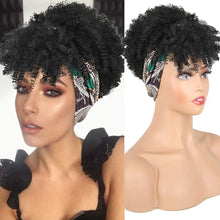 Load image into Gallery viewer, Afro Curly Headband Afro Fluffy Wig. Style 1
