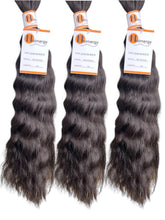 Load image into Gallery viewer, Wet and Wave Braid Hair Bulk 100% Human Hair Extensions Bulk for Braiding 50g
