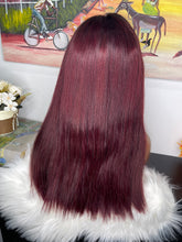 Load image into Gallery viewer, Bone Straight 42x6 Transparent Lace Closure Glueless Wigs 230% Density 100% Human Hair 1/99j
