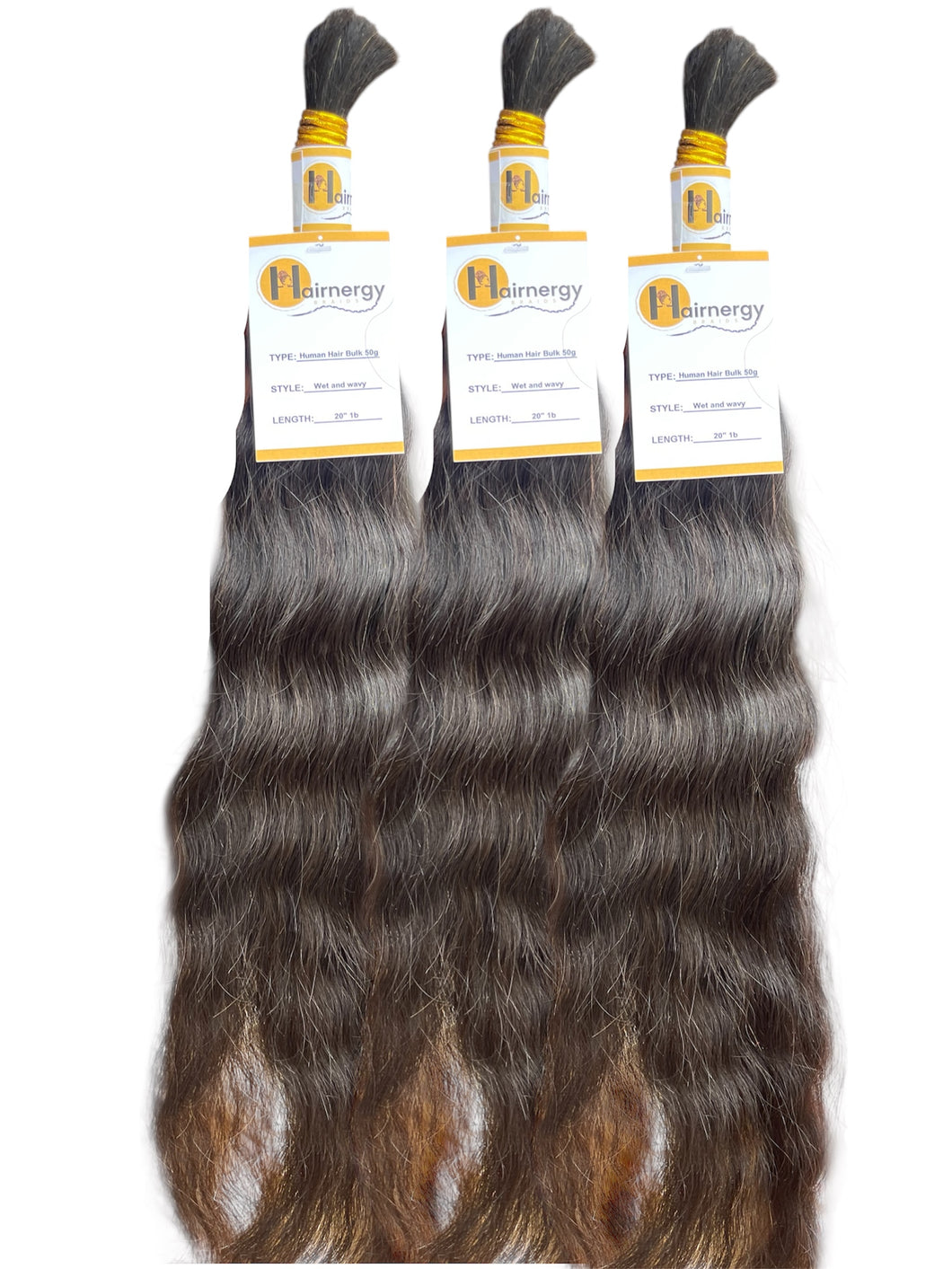 Wet and Wave Braid Hair Bulk 100% Human Hair Extensions Bulk for Braiding 50g