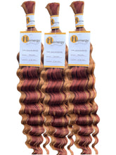 Load image into Gallery viewer, Deep Wave Bulk Hair Extensions for Braiding 100% Human Hair 50g
