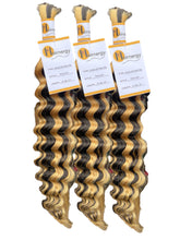 Load image into Gallery viewer, Deep Wave Bulk Hair Extensions for Braiding 100% Human Hair 50g
