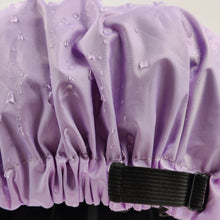 Load image into Gallery viewer, Purple Adjustable Large Shower Cap, Satin Lined shower Bonnet - waterproof reusable hair cap
