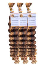 Load image into Gallery viewer, Deep Wave Bulk Hair Extensions for Braiding 100% Human Hair 50g
