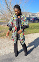 Load image into Gallery viewer, African Print Ankara Kimono One Size Dress - Kiekie Kimono (009)
