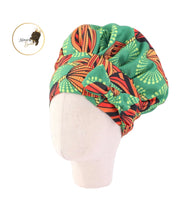 Load image into Gallery viewer, Kids Satin Hair Bonnet Sleep Cap with elastic and extra long tie band
