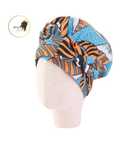 Load image into Gallery viewer, Kids Satin Hair Bonnet Sleep Cap with elastic and extra long tie band
