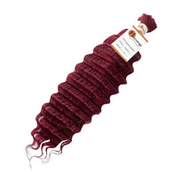 Load image into Gallery viewer, Deep Wave Bulk Hair Extensions for Braiding 100% Human Hair 100g
