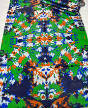 Load image into Gallery viewer, Adire brocade tie dye adire fabric sold by yard, kampala fabric for craft sewing 013
