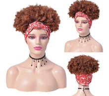 Load image into Gallery viewer, Afro Curly Headband Afro Fluffy Wig. Style 2
