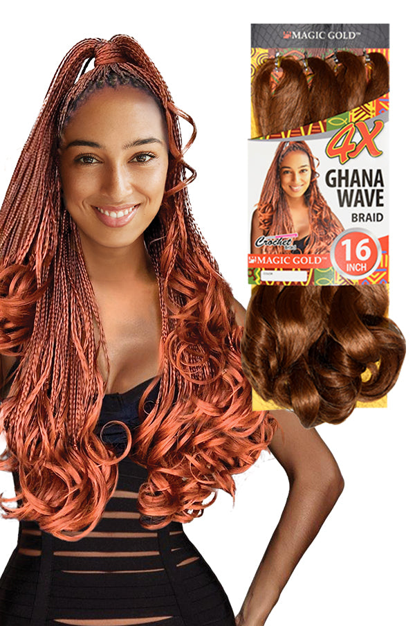 4X Ghana Wave Braid 16