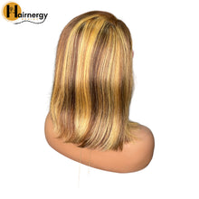 Load image into Gallery viewer, Color 27/30 Balayage Straight Bob Wig Free Parting 13x4 Lace Frontal Wig
