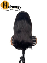 Load image into Gallery viewer, Straight Transparent Lace Human Hair Wig 13x4 free Part 180% Density
